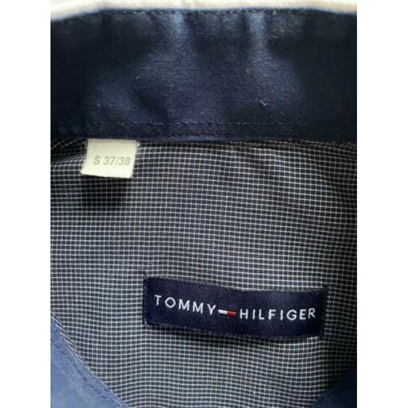 Heren overhemd Tommy Hilfiger met witte board maat S/M