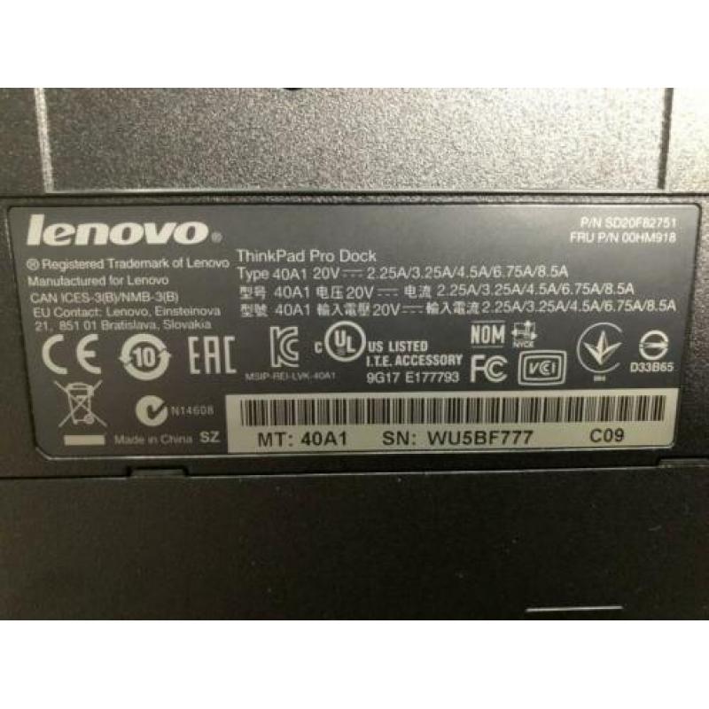 Nieuw!!! Docking station Thinkpad Pro Dock 90 W. KOOPJE!!!