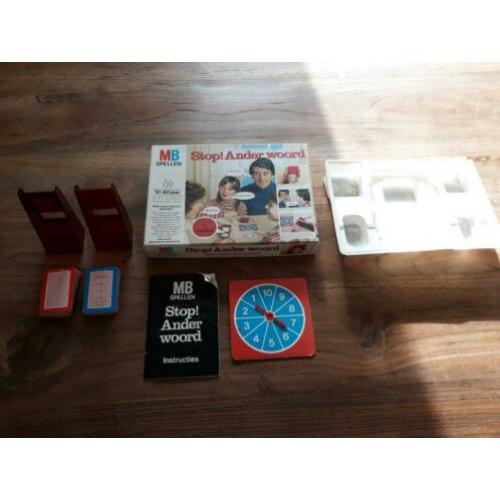 4) Stop! Ander Woord. MB Spellen. 1978, 10+, 3-4 Spelers