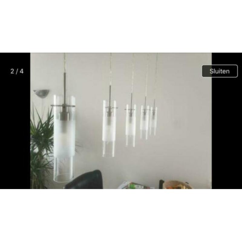 Mooie hanglamp met 5 lampen