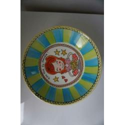 6 Pasta borden blond, twee kleuren