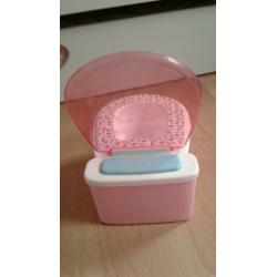 Te koop zgan baby born wc met door trek geluid