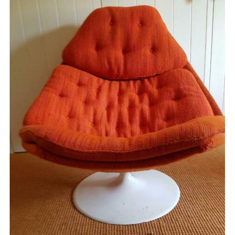 Vintage Artifort Geoffrey Harcourt draai fauteuil stoel 1960