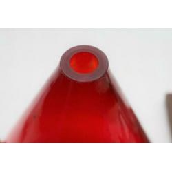 Rode Industriele / Designe Wankel vaas