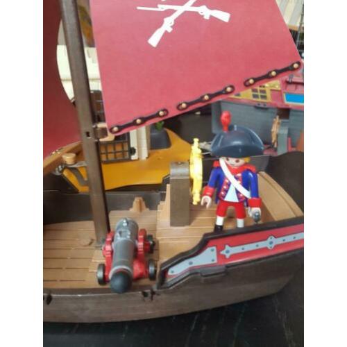 plymobil piraten patrouille schip met 2 ridders 6681