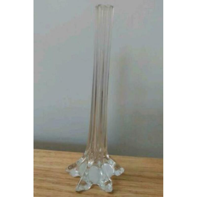 Vaasje vintage blauw Eiffeltoren Eiffel tower vase