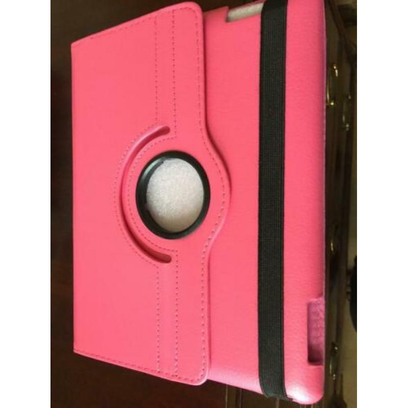 iPad roterende roze cover pui leer