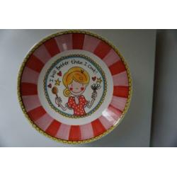 6 Pasta borden blond, twee kleuren