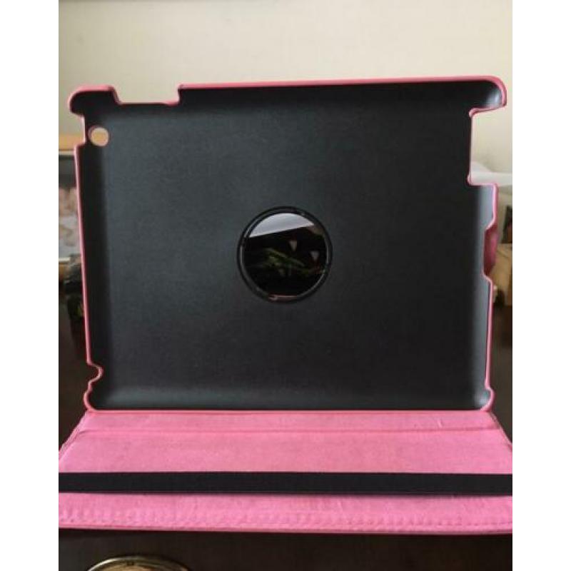 iPad roterende roze cover pui leer