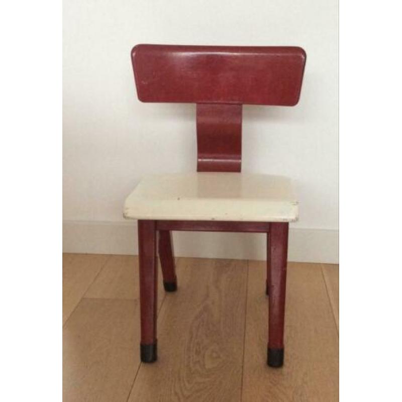 Vintage schoolbureau / kindertafel / schoolset / schooltafel
