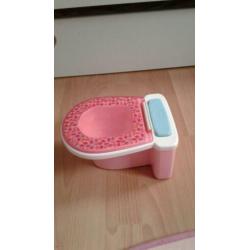 Te koop zgan baby born wc met door trek geluid
