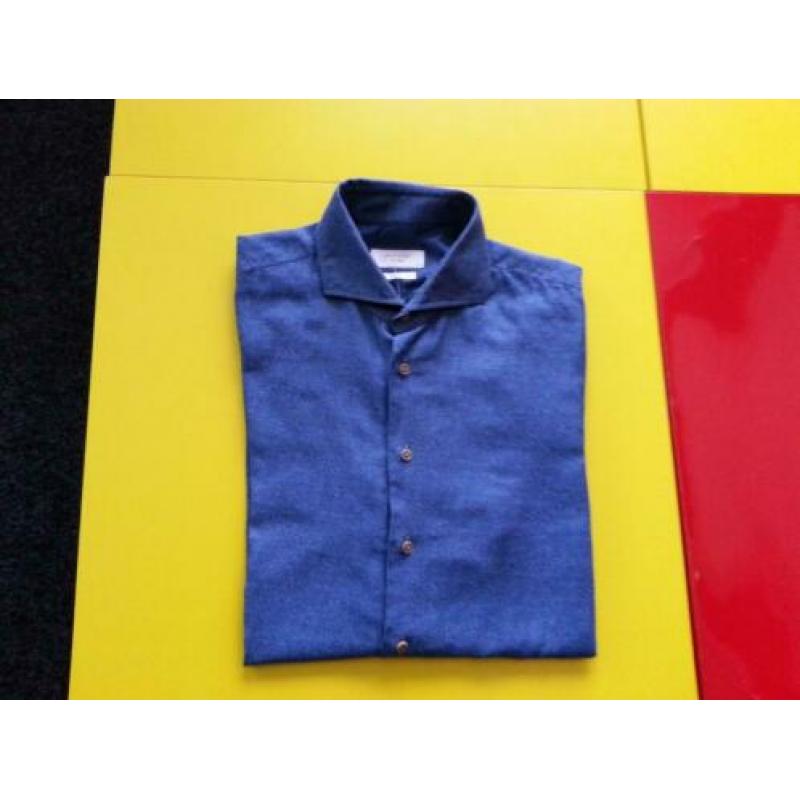 Nieuw PROFUOMO Slim Fit overhemd met blauwe kleur 42