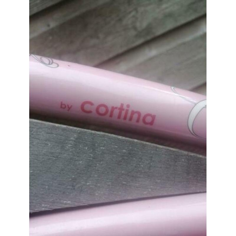 Cortina meisjes fiets roze beachcruiser 24 inch