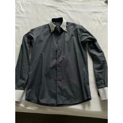 Heren overhemd Tommy Hilfiger met witte board maat S/M