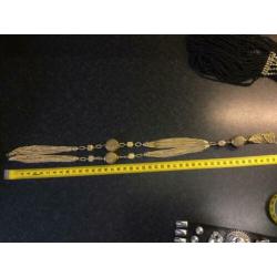 Goudkleurige ketting zie foto’s