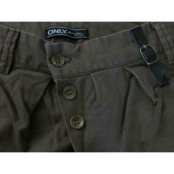 Legergroene broek van Only NIEUW Maat 36