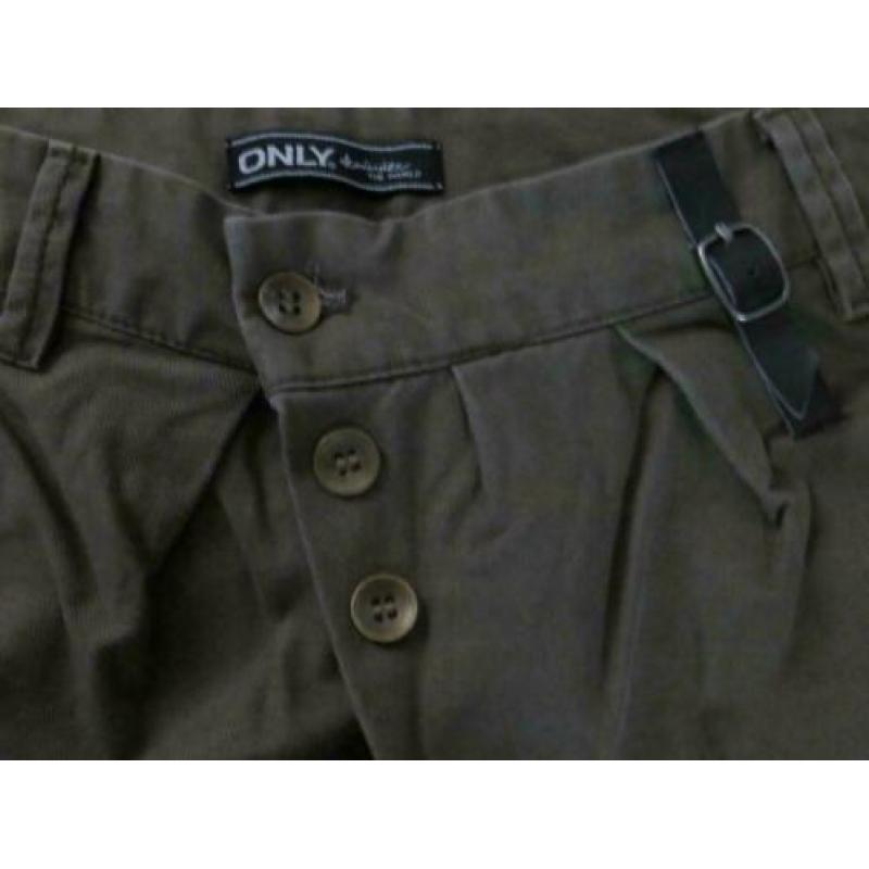 Legergroene broek van Only NIEUW Maat 36
