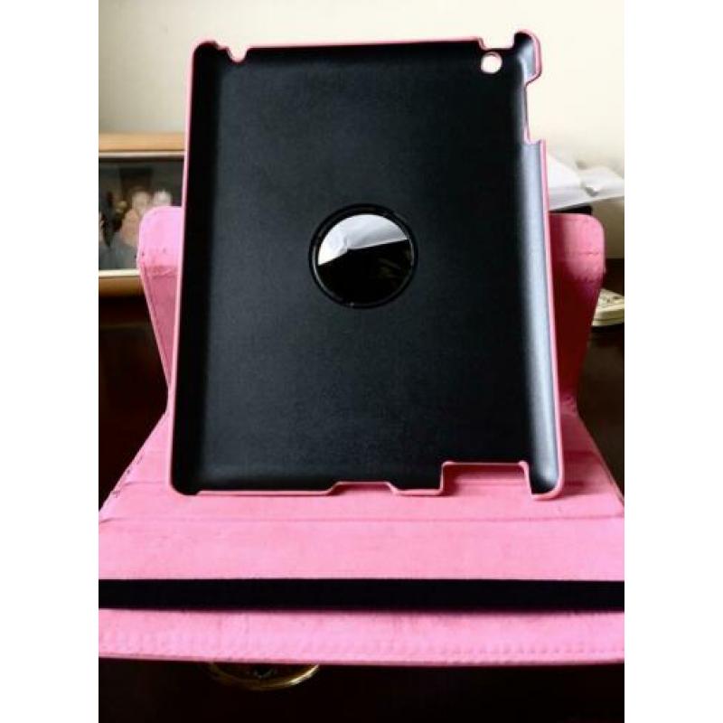 iPad roterende roze cover pui leer