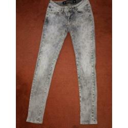 nieuwe grijs gevlekte jeans maat 36