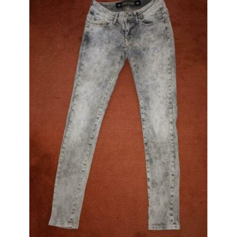 nieuwe grijs gevlekte jeans maat 36