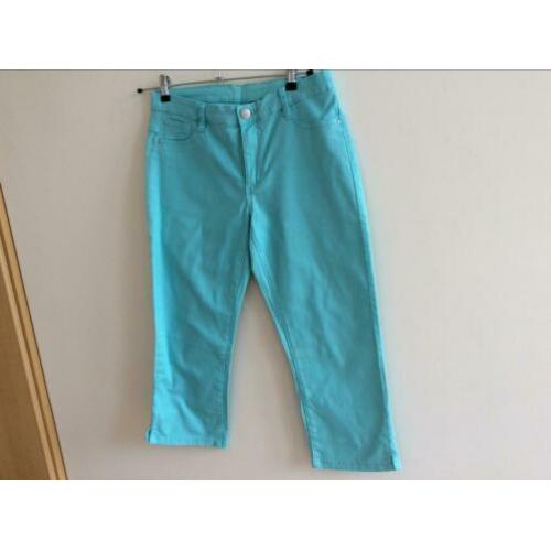 Geisha capri jeans maat L aqua kleur.