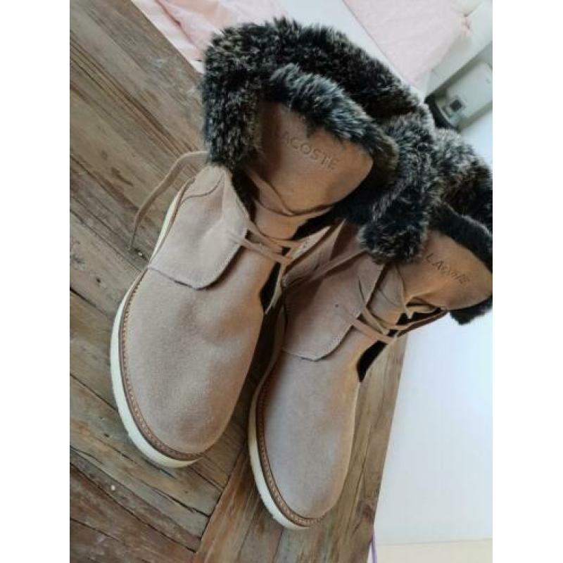 Lacoste boots maat 38 beige