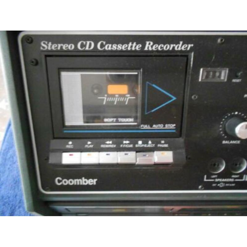 Coomber stereo CD Cassette recorder