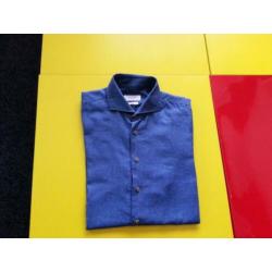 Nieuw PROFUOMO Slim Fit overhemd met blauwe kleur 42