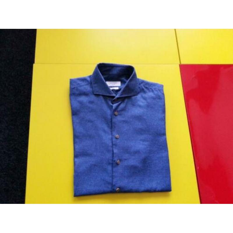 Nieuw PROFUOMO Slim Fit overhemd met blauwe kleur 42