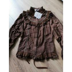 Nieuw Lolita blouse bruin Magic Tea Party XL valt als M L