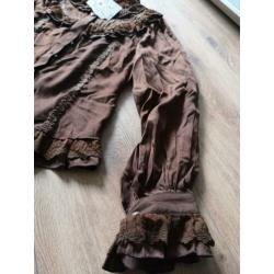 Nieuw Lolita blouse bruin Magic Tea Party XL valt als M L