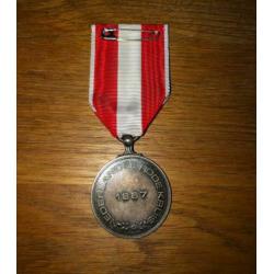Zilveren Rode Kruis medaille.