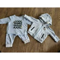 Karl lagerfeld baby's maat 60 Zgan 3 delig setje
