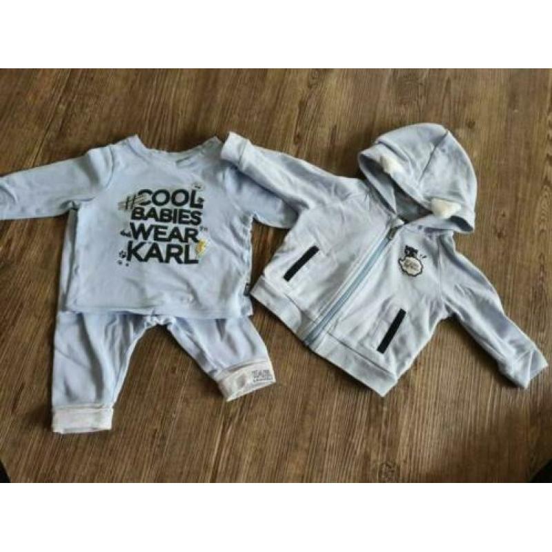Karl lagerfeld baby's maat 60 Zgan 3 delig setje