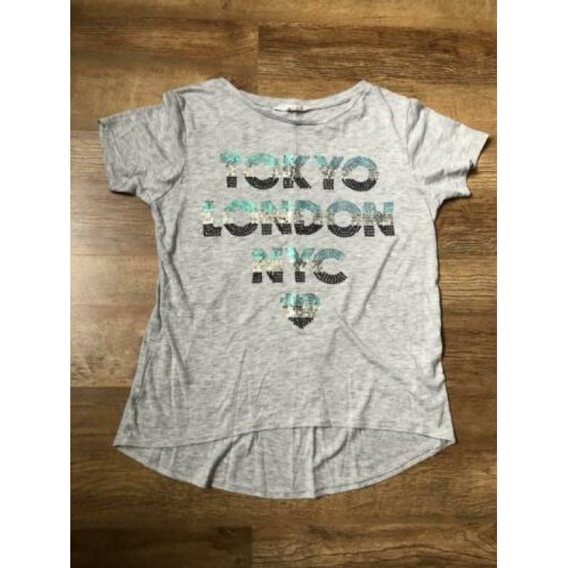 Set 5 T-Shirts maat 158-164 (xxs - Xs)