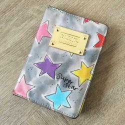 Blond Amsterdam paspoort mapje met sterren