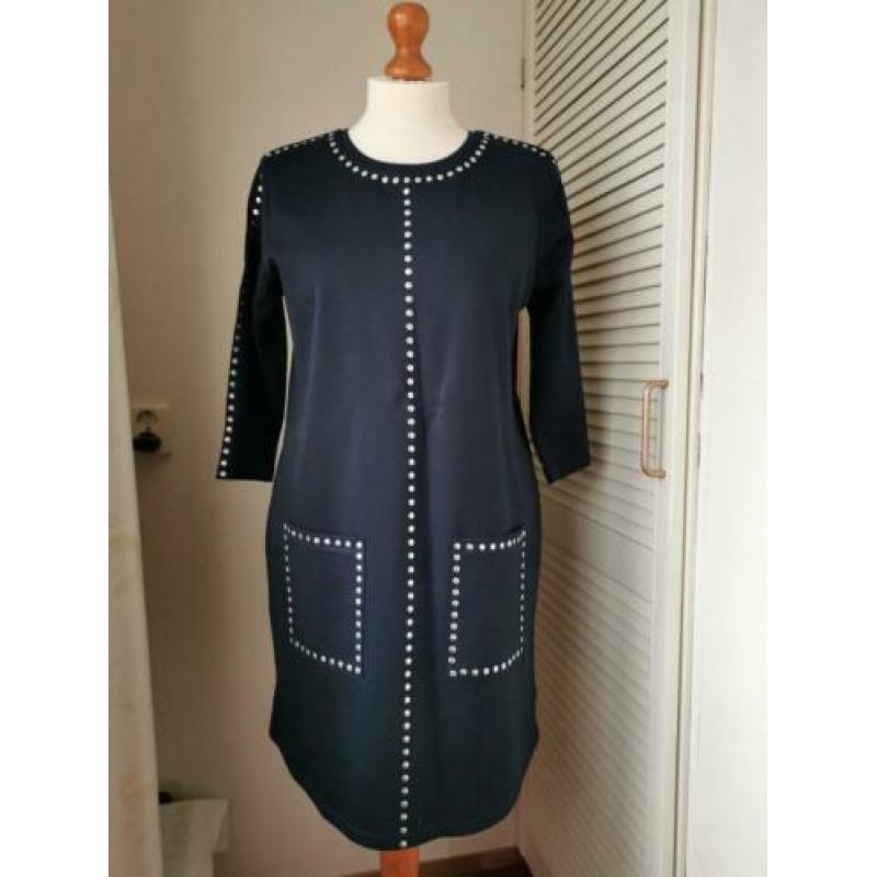 DIDI donkerblauwe jurk met studs maat XXL (NL maat 46)