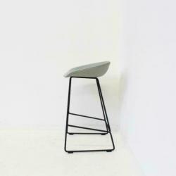 HAY About a Stool AAS39, Barkruk, Designkruk, Grijs, Nieuw