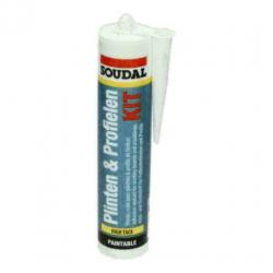 Soudal Plinten en Profielen kit , sterk en overschilderbaar