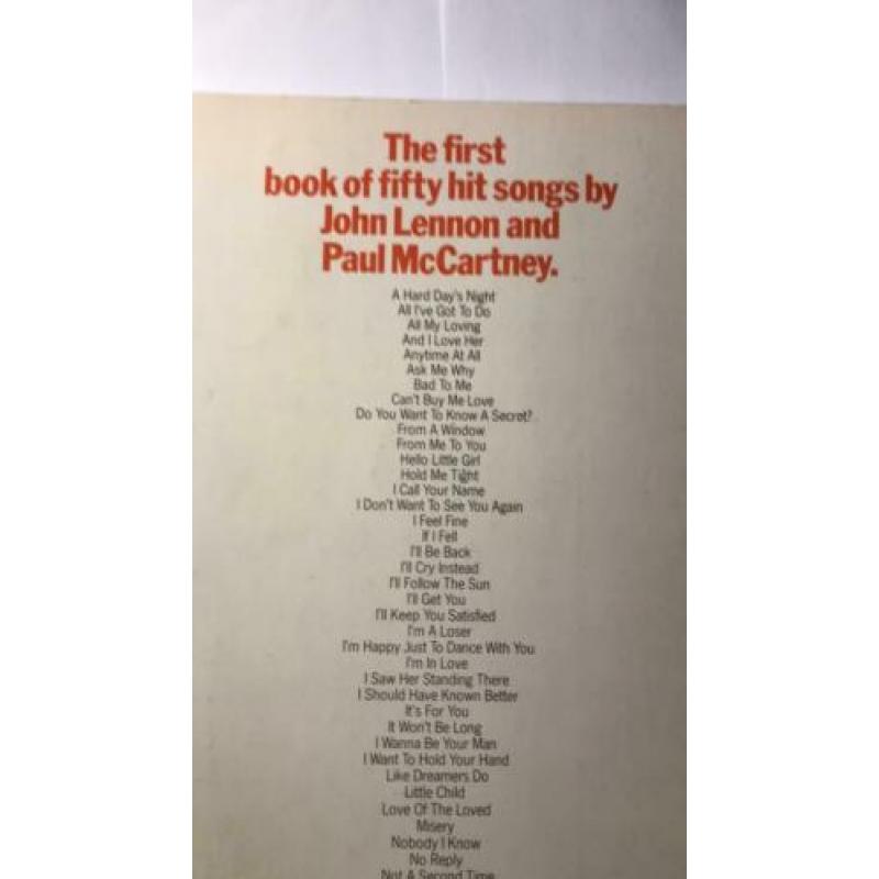 The first book of fifty hit songs by Lennon and McCartney
