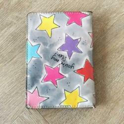 Blond Amsterdam paspoort mapje met sterren