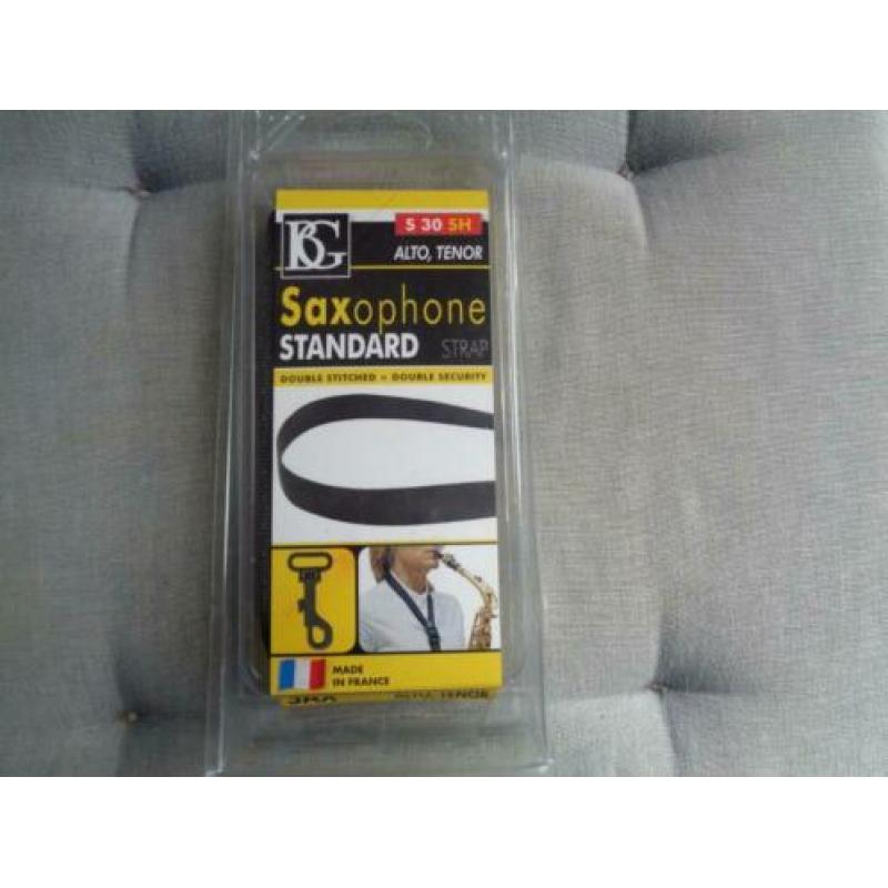 Saxofoon nek riem, merk BG, Alto, Tenor