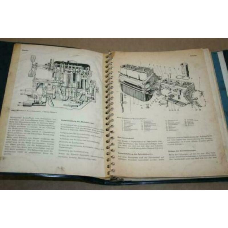 Oud reparatiehandboek Citroën motoren - Circa 1950 !!
