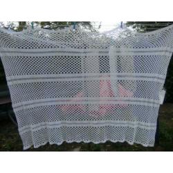 sprei of tafelkleed wit hand gehaakt katoen