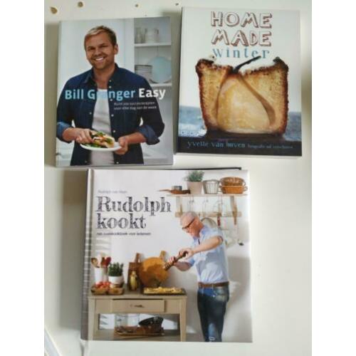 Diverse kookboeken, oa Jamie Oliver