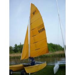 Prindle 16 catamaran met trailer