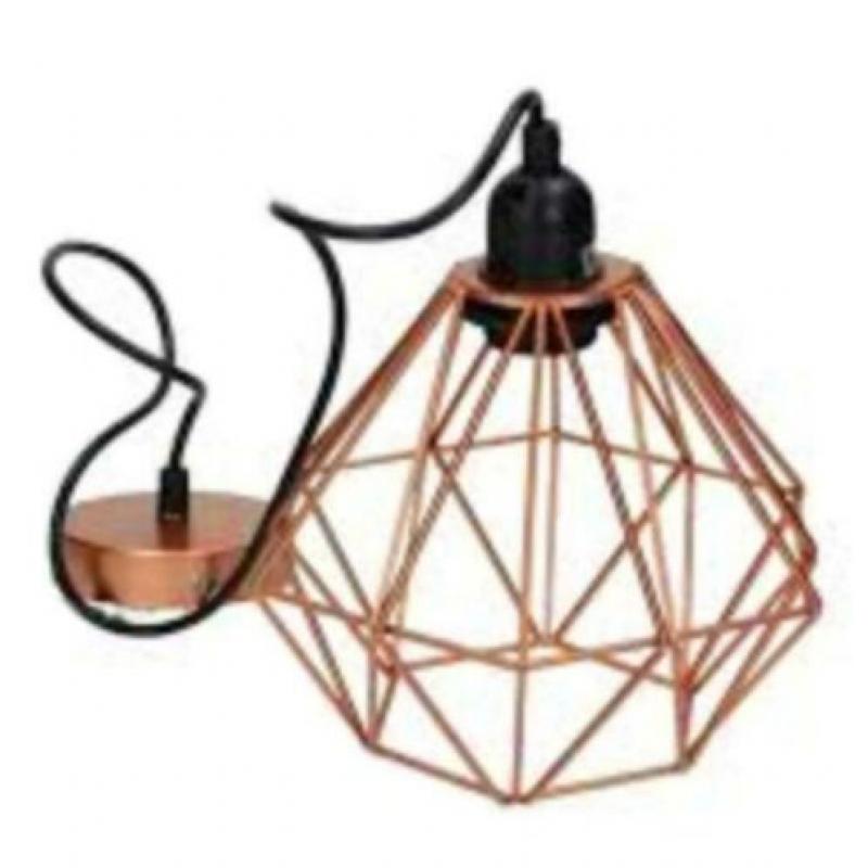 Moderne hanglamp van koperdraad