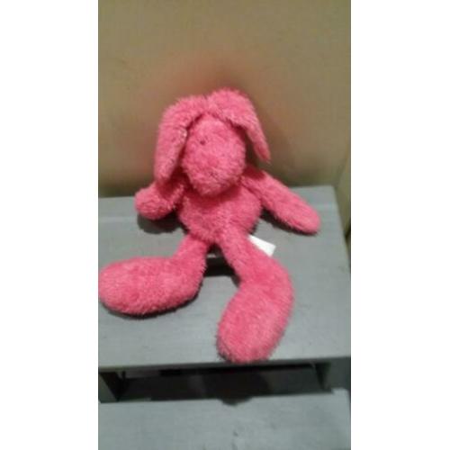 happy horse konijn sue roze 47 cm velours zeide oren knoop