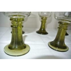 Replica Roemers glazen met braam noppen 6x