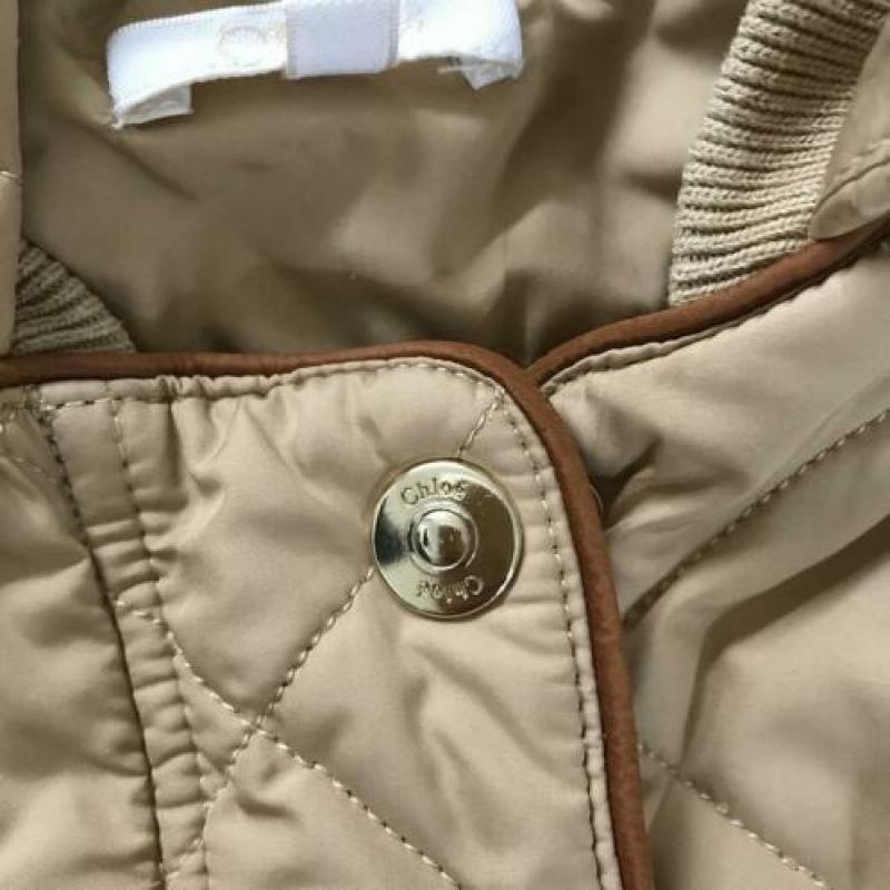 Chloé camelkleurige jas/bodywarmer maat 8 jaar